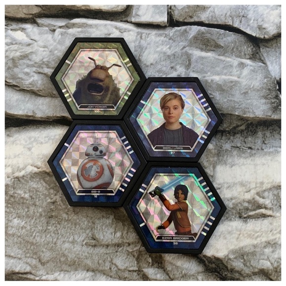 2016 Lot of 26 Star Wars Galactic Connexions Trading Cards Discs Game Series 3 - Picture 4 of 11